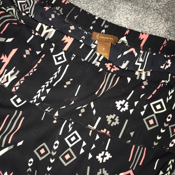 Aztec Black Ruffle Romper Copper Key - Picture 3 of 4